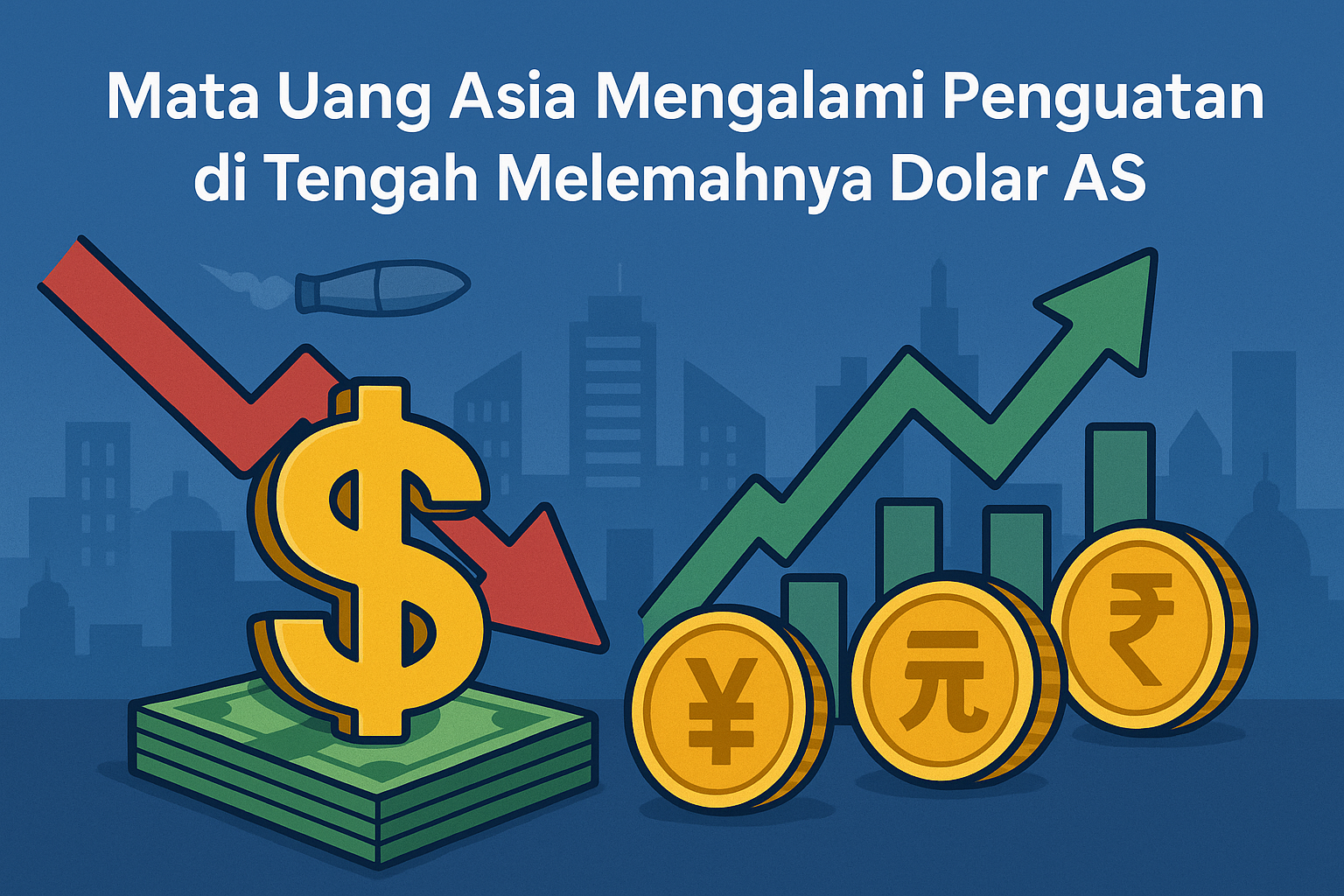 Mata Uang Asia Mengalami Penguatan di Tengah Melemahnya Dolar AS
