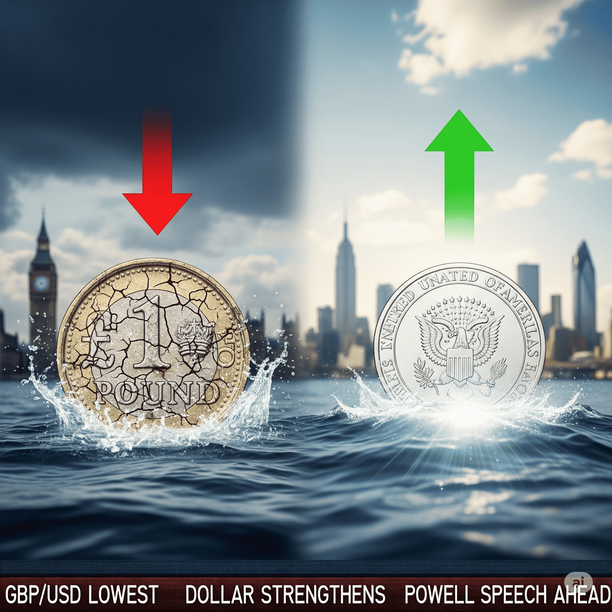 Pound Sterling Melemah ke Level Terendah, Dolar AS Menguat Jelang Pidato Powell