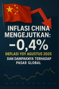 Inflasi China Mengejutkan: Deflasi -0,4% YoY Agustus 2025 dan Dampaknya Terhadap Pasar Global