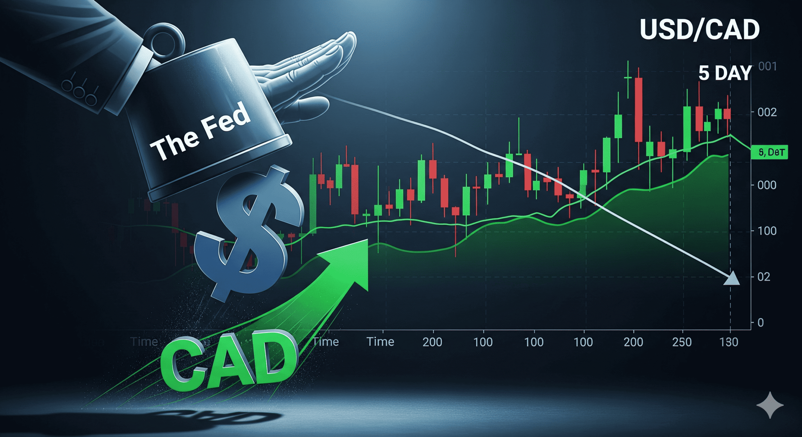 USDCAD Terpuruk Lima Hari Beruntun Akibat Ekspektasi Pemotongan Suku Bunga The Fed