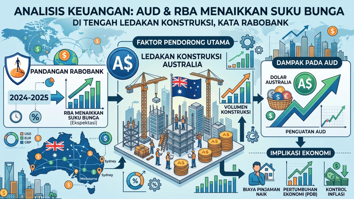 Dolar Australia: RBA Diprakirakan Naikkan Suku Bunga di Tengah Ledakan Konstruksi, Kata Rabobank