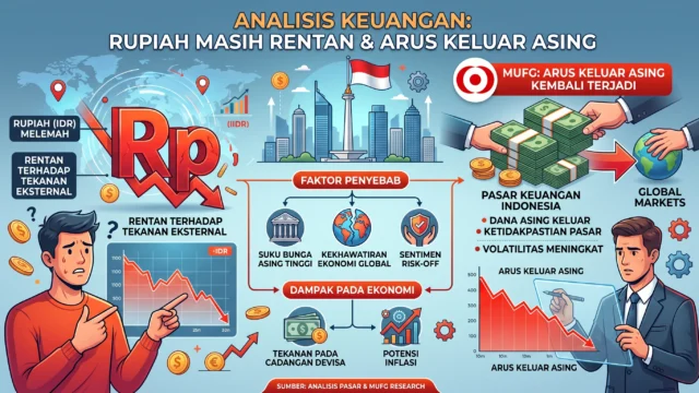 Rupiah Masih Rentan, MUFG Sebut Arus Keluar Asing Kembali Terjadi