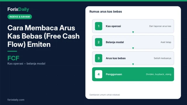 Cara Membaca Arus Kas Bebas (Free Cash Flow) Emiten: Rumus, Contoh, dan Tanda Bahaya